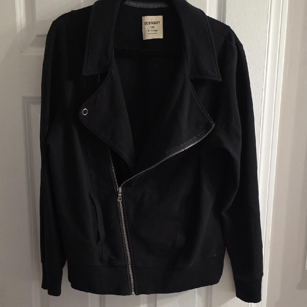 Old Navy Women's Black Leather Jacket